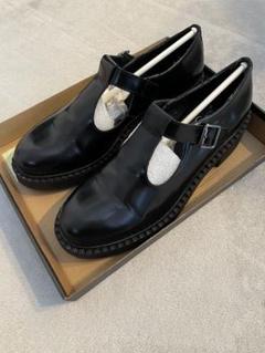 CALZADOS 厚底Tストラップシューズ　黒 CALZADOS 厚底Tストラップシューズ黒