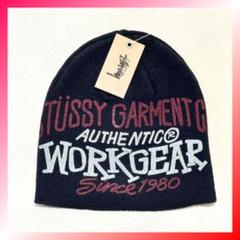 ♥【Stussy】SKULLCAP WORKGEAR PRINT Black♥ (STUSSY/ニット