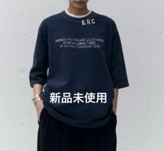 極美品】Curensology LIFE 別注CHTシャツ(タテ) スミクロ黒