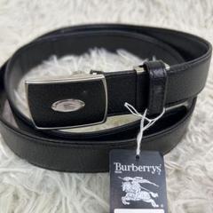 Italy BURBERRY バーバリー ベルト レザー 本革 ブラック ノバ バーバリー BURBERRY ベルト レザーベルト 本革 レザー ロゴ
