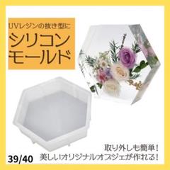 ✦シリコン型 シリコンモールド 六角形 花 diy