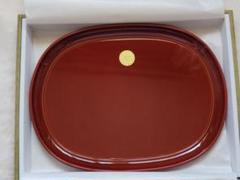 春慶塗　小判盆　(1尺) 銀座明倫館 新品未使用品 お盆