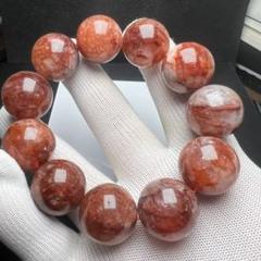 【68191】マニカラン産 ライモナイト入りヒマラヤ水晶 21mm ブレスレット 68191】マニカラン産 ライモナイト入りヒマラヤ水晶 21mm