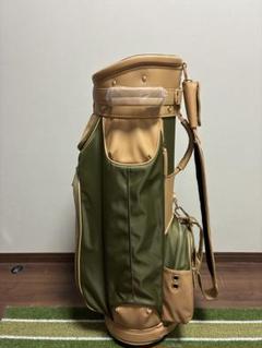 キャディバッグ ベージュとオリーブグリーン　新品