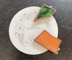 soimeme ソワメメ　ハンドメイド　ヘアクリップセット
