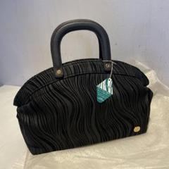 美品 オーストリッチ ハンドバッグ SANZE COLLECTION ブラック 美品 オーストリッチ ハンドバッグ SANZE COLLECTION ブラック