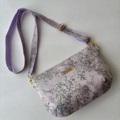 M☆きらきら様　持ち手別売　共布ショルダー紐付 リバティセリーヌミストラベンダー m73943241484_1.jpg?1740884920