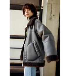 【中町綾着用】SLY VINTAGE F／LEATHER S／ブルゾン レザー黒 中町綾着用】SLY VINTAGE F／LEATHER S／ブルゾン レザー黒
