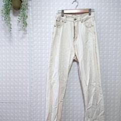 【グレイル】デニム ホワイト パンツ 綿100% 作業着 外着 良品 白 下