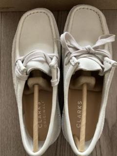 【新品未使用】クラークス ワラビーカップ ホワイトEUR37.5