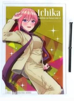 5等分の花嫁 中野一花 フェイスタオル アクリルアートパネル 色紙 グッズセット 映画『五等分の花嫁』 - 描き下ろしイラスト 中野一花 制服