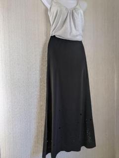 美品✨ISSEY MIYAKE プリーツ　ロングスカート　ブラック　ボタン　変形 PLEATS PLEASE プリーツプリーズ イッセイミヤケ PP04-JG370