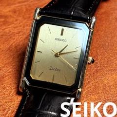 A54 希少 稼動品 SEIKO DOLCE スクエア型 80年代ヴィンテージ