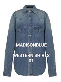美品 MADISONBUE マディソンブルー デニム風 マダムシャツ MADISONBLUE - 【美品】 MADISON BLUE / マディソンブルー