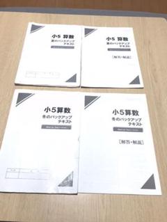 中学受験参考書算数早稲田アカデミー「5年夏、冬のバックアップテキスト」