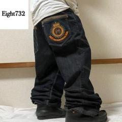古着 90s Eight732 デニムパンツ ワイド baggy 刺繍 - メルカリ