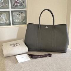 【極美品】HERMES ガーデンパーティー TPM ヴェールアマンドグレー