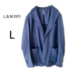 L.B.M.1911 テーラードジャケット シアサッカー 春夏 ネイビー L