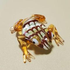 カエル 置物 ガラス製 箸置き