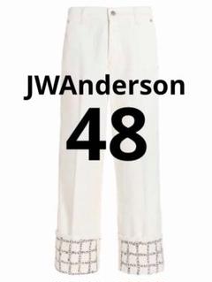 JWAnderson Jeans logogrid デニム ワイドジーンズ 48