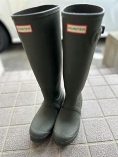 Hunter カーキ　長靴　レディース　23cm 36サイズ