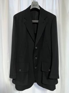 極美品⭐️コムデギャルソン ロングジャケット ウールギャバジン ブラック M Yohji Yamamoto POUR HOMME (ヨウジヤマモト プールオム) 25SS