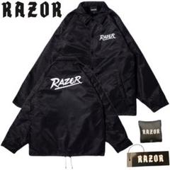 RAZOR レーザー SLASH LOGO COACH JACKET BLACK