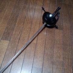 金属製　剣　フェンシング　コスプレ　アニメ　模造刀　　漆黒　ダーク　ソード 金属製 剣 フェンシング コスプレ アニメ 模造刀 漆黒 ダーク