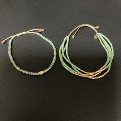 TAI/タイGREEN TURQUOISEブレスレット 2本セット TAI/タイGREEN TURQUOISEブレスレット 2本セット - メルカリ