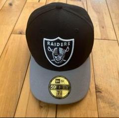 RAIDERS 59FIFTY キャップ ブラック グレー