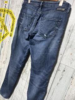 豪華版限定 DIESEL デニム スウェットパンツ 本革レザー 27 Y-3