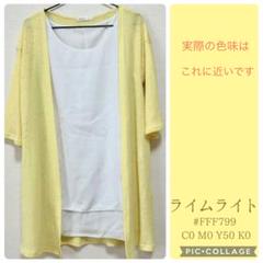 Ganiel カーディガンLL、JUNOAH シフォンレイヤードタンクトップXL