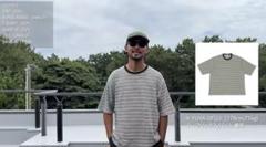 ovy Multi Border Relax Fit T-shirts L