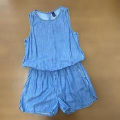 【新品タグ付き】GAP デニム オールインワン ブルー ＸＳ