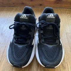 【中古美品】アディダス　ランニングシューズ アディスター3 ブラック adidas - 【中古美品】アディダス ランニングシューズ アディ