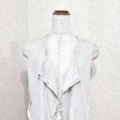 RESPIGHI レース切替 ロングジレ ベスト グレージュ系（40）
