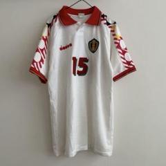 100%正規品 ディアドラ ベルギー代表 サッカー 90s 古着 ユニフォーム ウェア