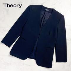 theory Lindrayia B ノーカラージャケット 黒 0*ZC66