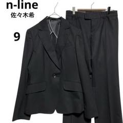 新品タグ付き✨n♡line 佐々木希 セットアップ シルク混13号紺 ストライプ 全ての 新品タグ付き✨n♡line 佐々木希 セットアップ シルク混