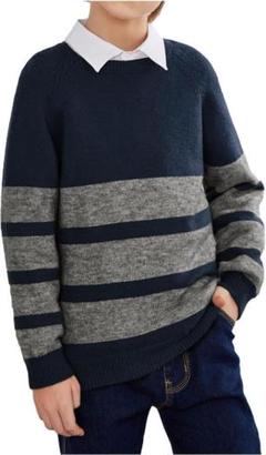 新品 子供服 セーター キッズ 男の子 ニットセーター 丸首 120