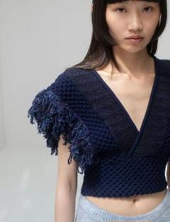トップス leinwande Patchwork Fringe Top セール】【ZOZOVILLA別注】Patchwork Fringe Top（ベスト