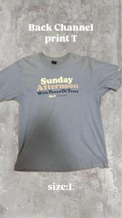 back channel プリントT size L