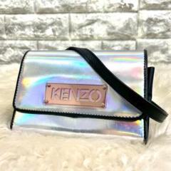 KENZO　ケンゾー　ショルダーウォレット　シルバー　ロゴのサムネイル
