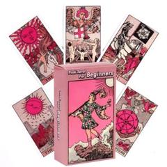 【タロットカード】レアカラー✨薔薇色ローズゴールド仕様 プラスチック製 箱入り ラスト1点 新品 タロットカードセット オラクルカード ピンク