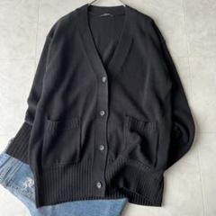 良品✨ JOURNAL STANDARD ウールカーディガン 黒 F ゆるめ