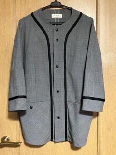 【美品】masterkey ベースボールシャツ グレー サイズ1 【個性派】