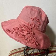 新品【 アンテプリマ ANTEPRIMA 】 日本製 帽子 フラワー ピンク