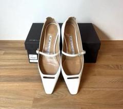 【美品】ペリーコ　PELLICO フラットシューズ　オフホワイト　36.5 PE202DT0020CHXX-68-01