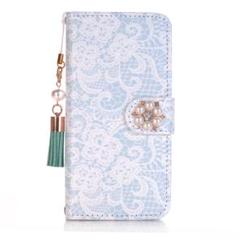Xperia XZ ケース docomo SO-01J 手帳型ケース　真珠花柄