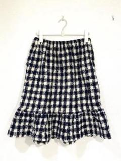 極美品tricot comme des garconsドットフリルフレアスカート tricot COMME des GARÇONS ドット スカート